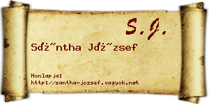 Sántha József névjegykártya